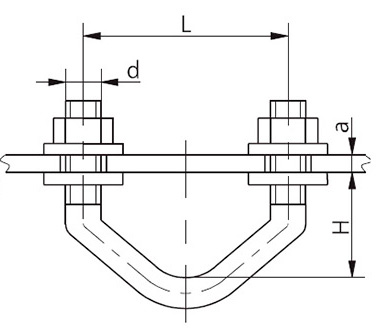 Рис.1.2. Схематическое изображение узлов крепления КГП-16-3