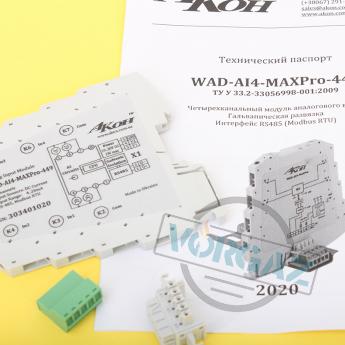 Модуль аналогового ввода WAD-AI4-MAXPro фото 1